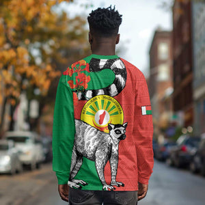 Happy Madagasikara Independence Day Long Sleeve Shirt Ring-Tailed Lemur With Seal