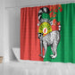 Happy Madagasikara Independence Day Shower Curtain Ring-Tailed Lemur With Seal