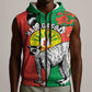 Happy Madagasikara Independence Day Sleeveless Zip Hoodie Ring-Tailed Lemur With Seal - African Pride