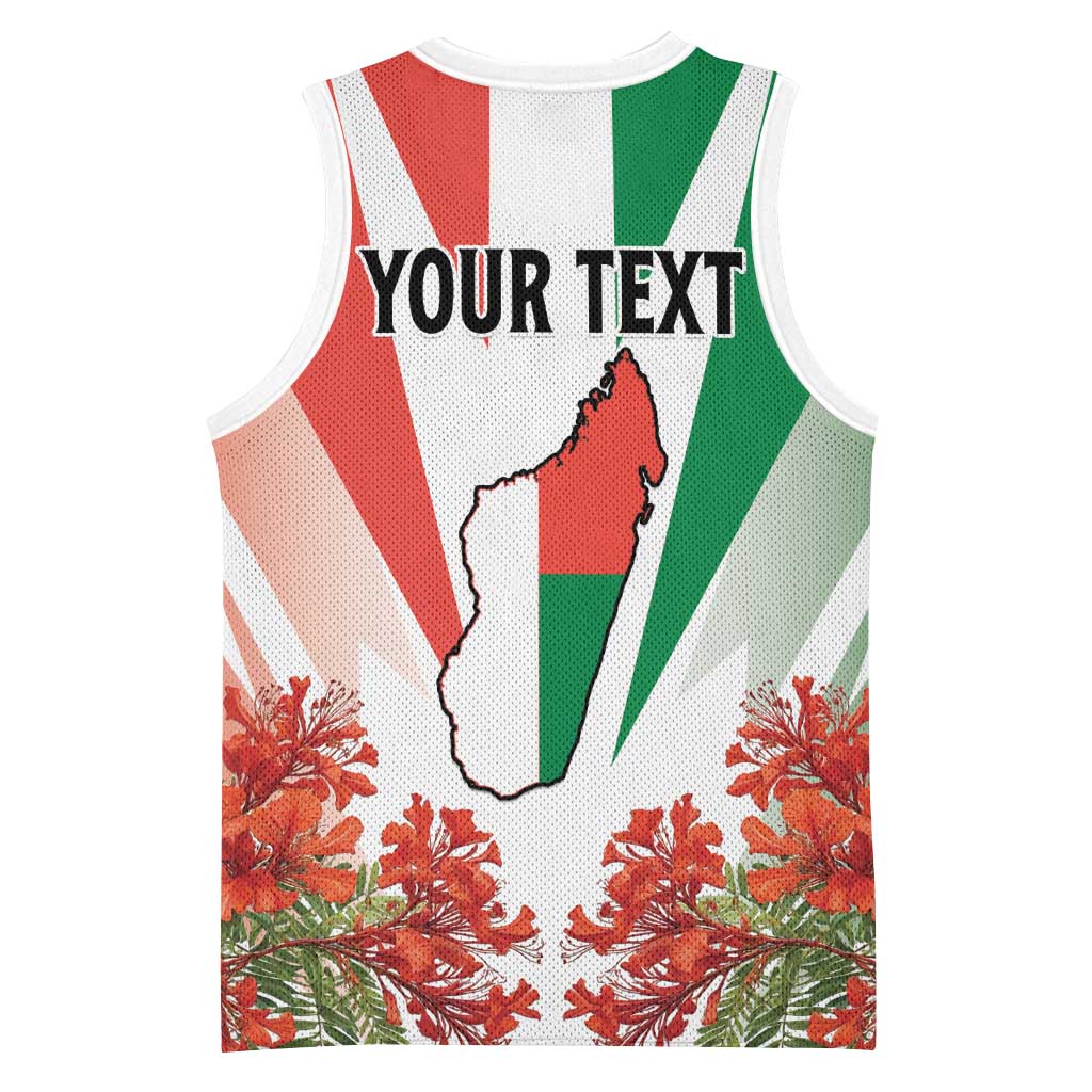 Personalized Madagasikara Basketball Jersey Seal With Poinciana LT15
