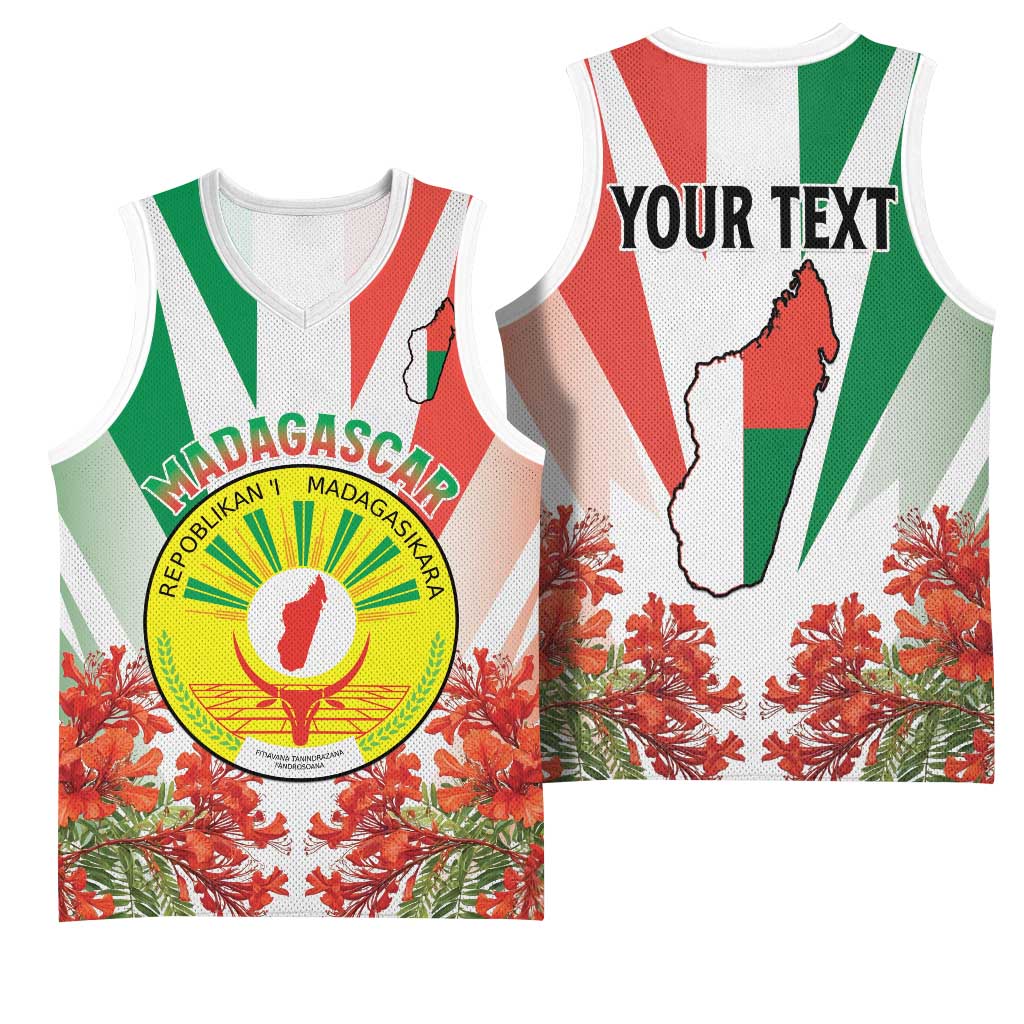 Personalized Madagasikara Basketball Jersey Seal With Poinciana LT15