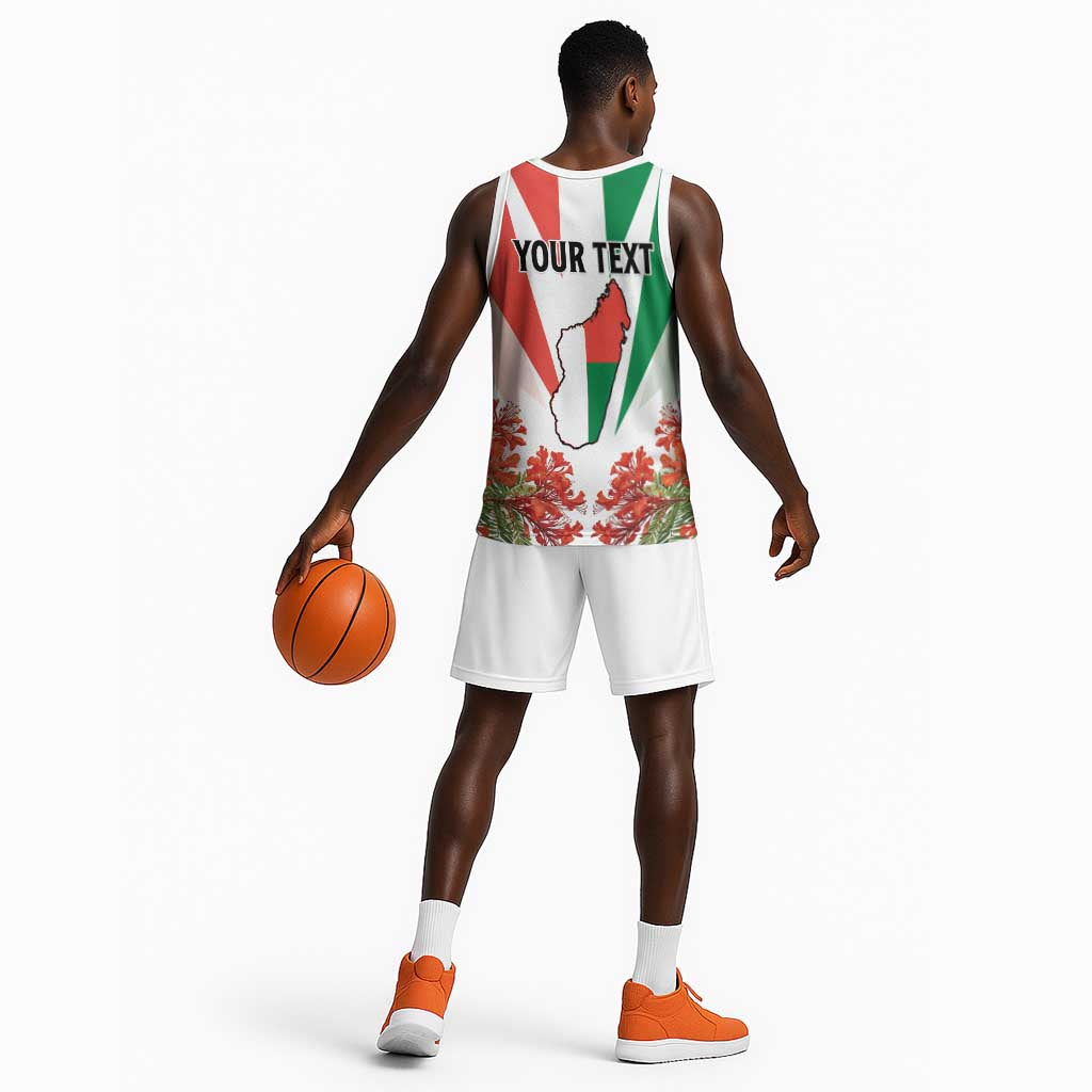 Personalized Madagasikara Basketball Jersey Seal With Poinciana LT15