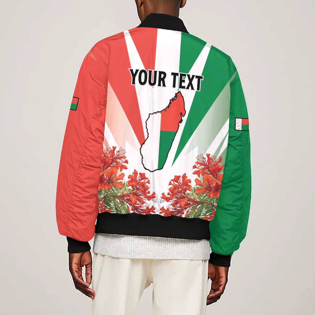 Personalized Madagasikara Bomber Jacket Seal With Poinciana