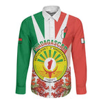 Personalized Madagasikara Long Sleeve Button Shirt Seal With Poinciana