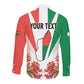 Personalized Madagasikara Long Sleeve Button Shirt Seal With Poinciana