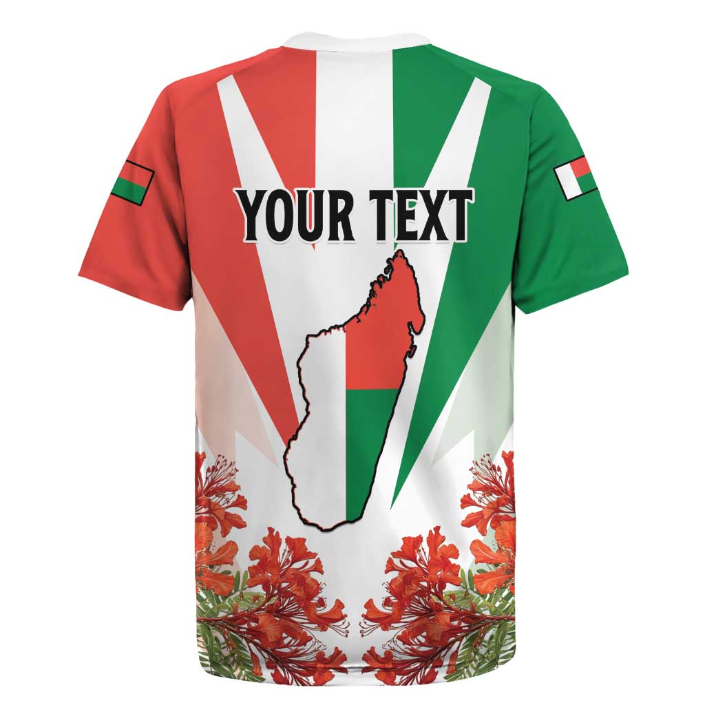 Personalized Madagasikara Rugby Jersey Seal With Poinciana