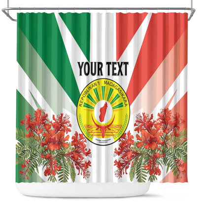 Personalized Madagasikara Shower Curtain Seal With Poinciana
