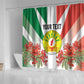 Personalized Madagasikara Shower Curtain Seal With Poinciana