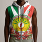 Personalized Madagasikara Sleeveless Zip Hoodie Seal With Poinciana - African Pride
