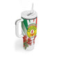 Personalized Madagasikara Tumbler With Handle Seal With Poinciana