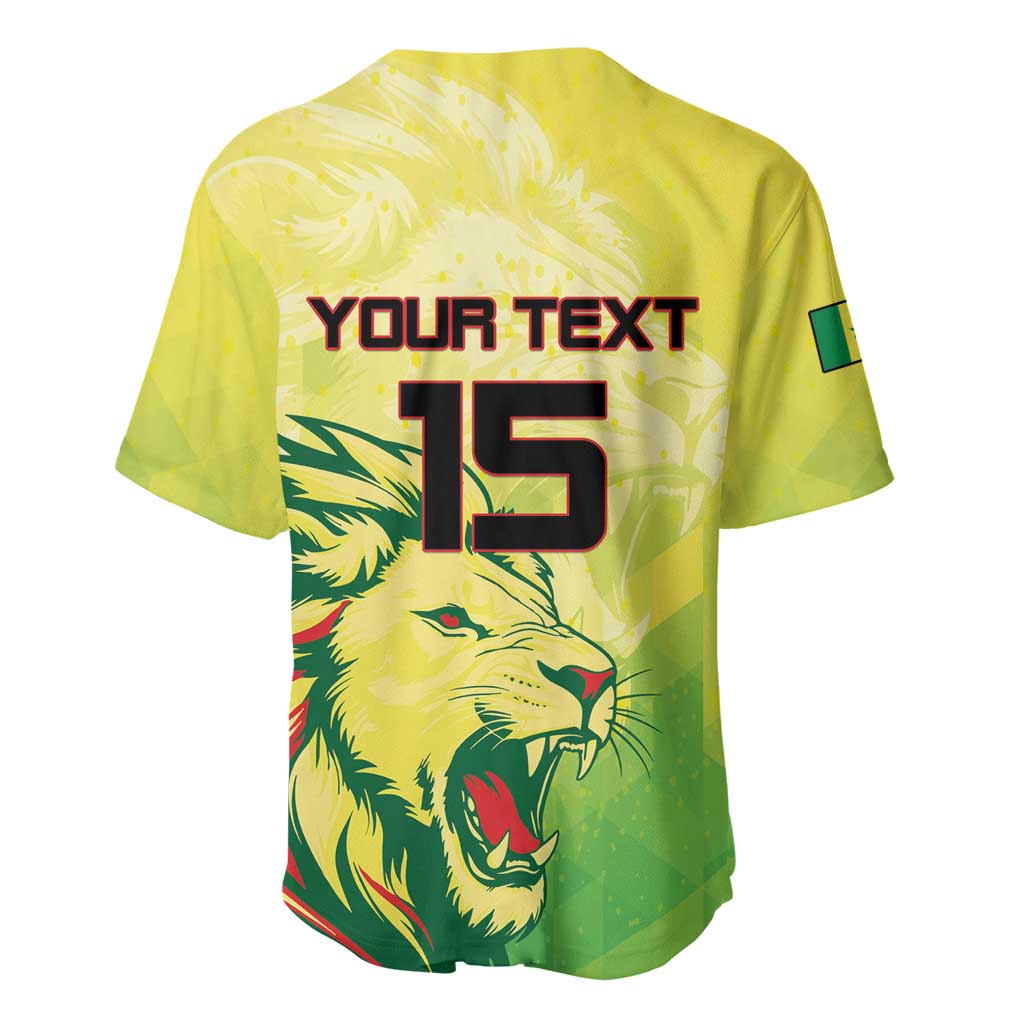 Custom Senegal Lions of Teranga Baseball Jersey Rise to Glory