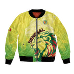 Custom Senegal Lions of Teranga Bomber Jacket Rise to Glory