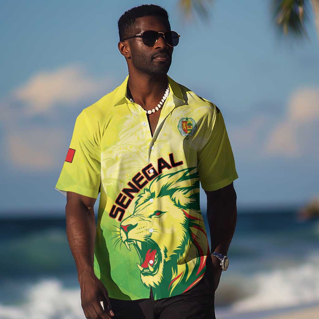 Custom Senegal Lions of Teranga Hawaiian Shirt Rise to Glory