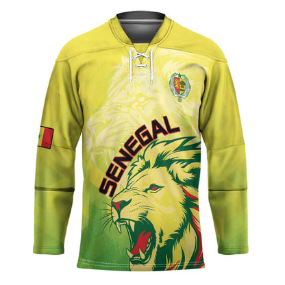 Custom Senegal Lions of Teranga Hockey Jersey Rise to Glory