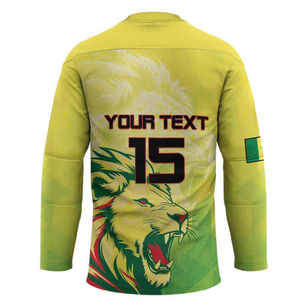 Custom Senegal Lions of Teranga Hockey Jersey Rise to Glory