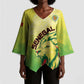 Custom Senegal Lions of Teranga Kimono Sleeve Blouse Rise to Glory