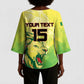Custom Senegal Lions of Teranga Kimono Sleeve Blouse Rise to Glory