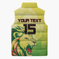 Custom Senegal Lions of Teranga Sleeveless Puffer Jacket Rise to Glory