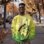 Custom Senegal Lions of Teranga Sweatshirt Rise to Glory