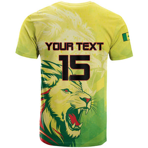 Custom Senegal Lions of Teranga T shirt Rise to Glory