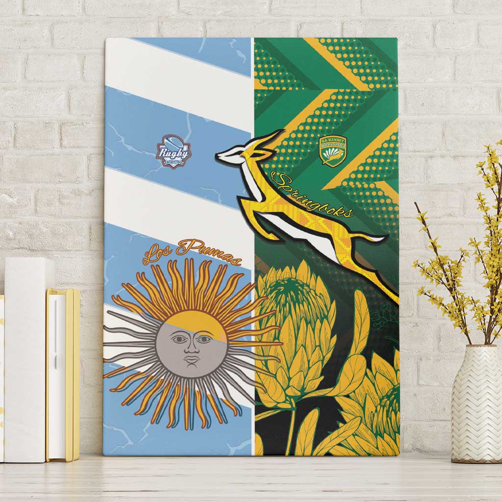 South Africa and Argentina Rugby Canvas Wall Art Sporty Style