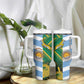 South Africa and Argentina Rugby Personalised Tumbler With Handle Sporty Style