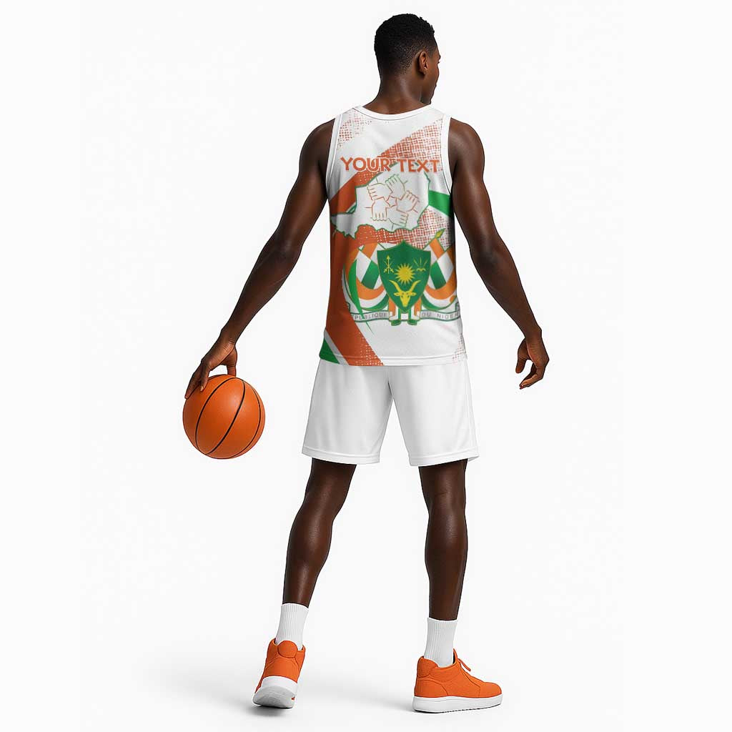Personalized Happy Jamhuriyar Nijar Independence Day Basketball Jersey Coat Of Arm With Niger Map LT15