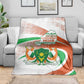 Happy Jamhuriyar Nijar Independence Day Blanket Coat Of Arm With Niger Map