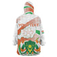 Personalized Happy Jamhuriyar Nijar Independence Day Kid Wearable Blanket Hoodie Coat Of Arm With Niger Map