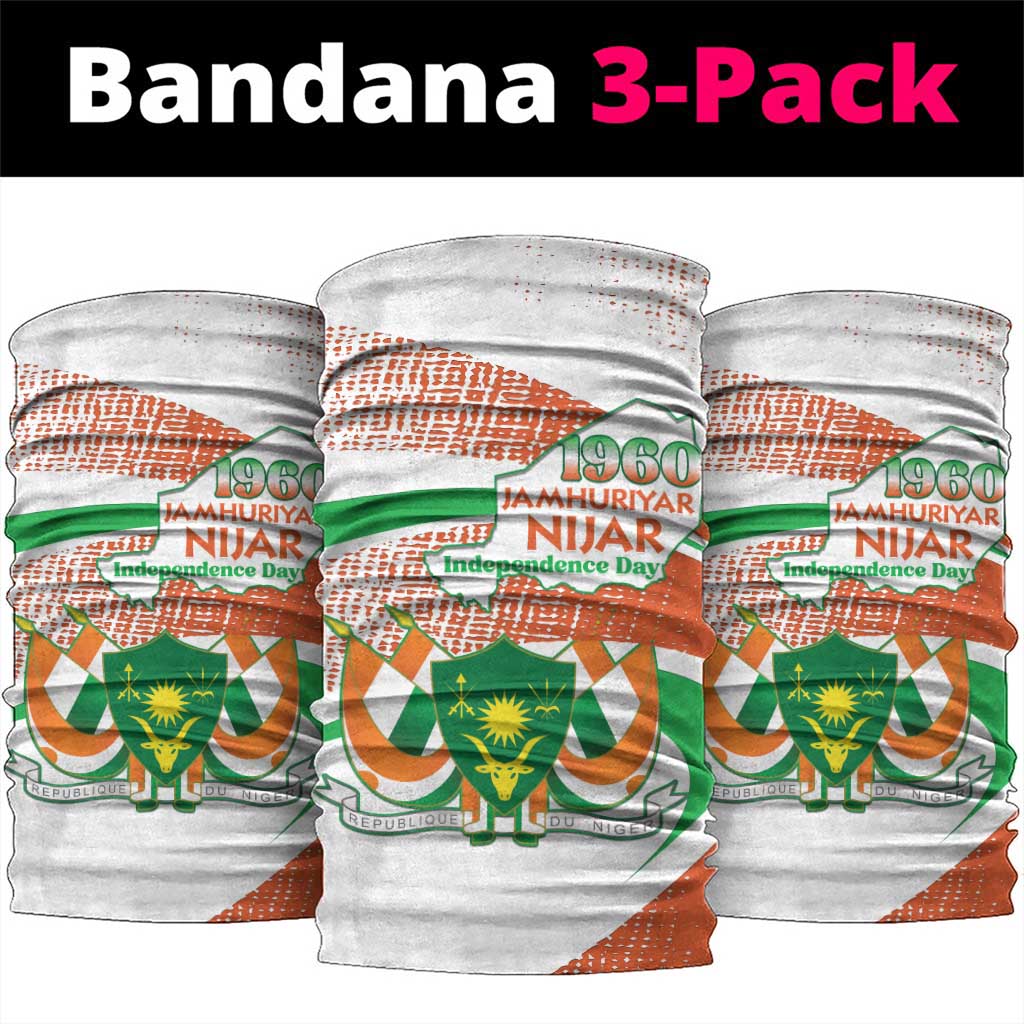 Happy Jamhuriyar Nijar Independence Day Neck Gaiter Coat Of Arm Niger Map LT15