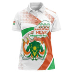 Personalized Happy Jamhuriyar Nijar Independence Day Women Polo Shirt Coat Of Arm With Niger Map