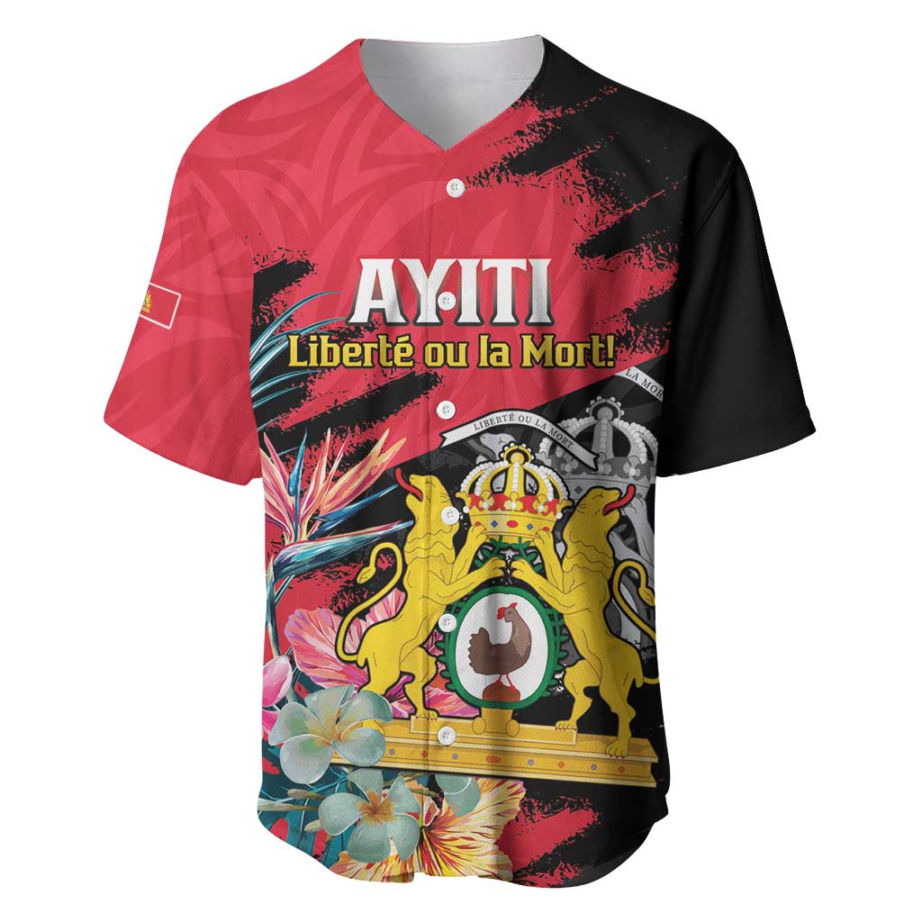 Personalized First Empire of Haiti 1804-1806 Baseball Jersey Liberté ou la Mort!