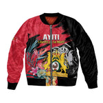 Personalized First Empire of Haiti 1804-1806 Bomber Jacket Liberté ou la Mort!