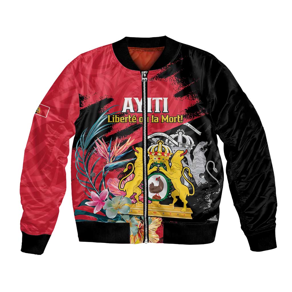 Personalized First Empire of Haiti 1804-1806 Bomber Jacket Liberté ou la Mort!