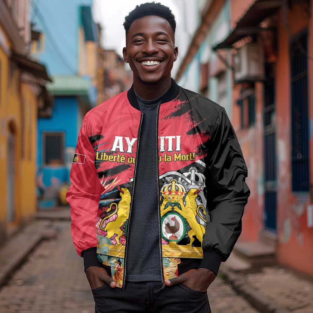 Personalized First Empire of Haiti 1804-1806 Bomber Jacket Liberté ou la Mort!