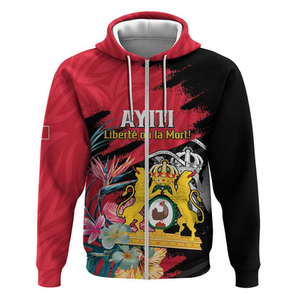 Personalized First Empire of Haiti 1804-1806 Zip Hoodie Liberté ou la Mort!