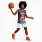 Personalized Second Anpi an Ayiti Basketball Jersey Imperial Haiti Coat Of Arms Tropical Flowers LT15
