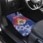 Second Anpi an Ayiti Car Mats Imperial Haiti Coat Of Arms Tropical Flowers