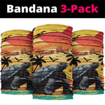 Personalised Afro Seychelles Neck Gaiter Aldabra Giant Tortoise Beach Sunset LT15