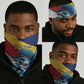 Personalised Afro Seychelles Neck Gaiter Sailfish Coat Of Arms LT15