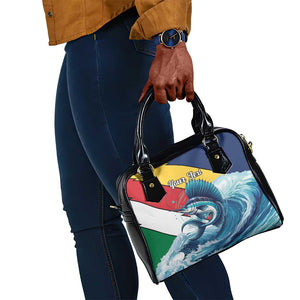 Personalised Afro Seychelles Shoulder Handbag Sailfish With Coat Of Arms