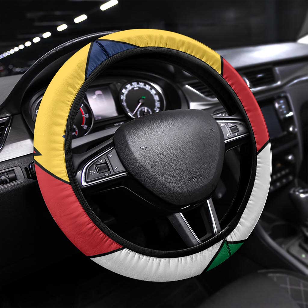 Afro Seychelles Steering Wheel Cover Sailfish With Coat Of Arms