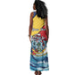 Personalised Afro Seychelles Tank Maxi Dress Sailfish With Coat Of Arms