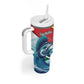 Personalised Afro Seychelles Tumbler With Handle Sailfish With Coat Of Arms