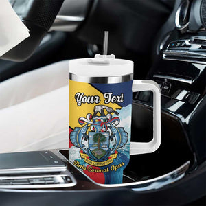 Personalised Afro Seychelles Tumbler With Handle Sailfish With Coat Of Arms