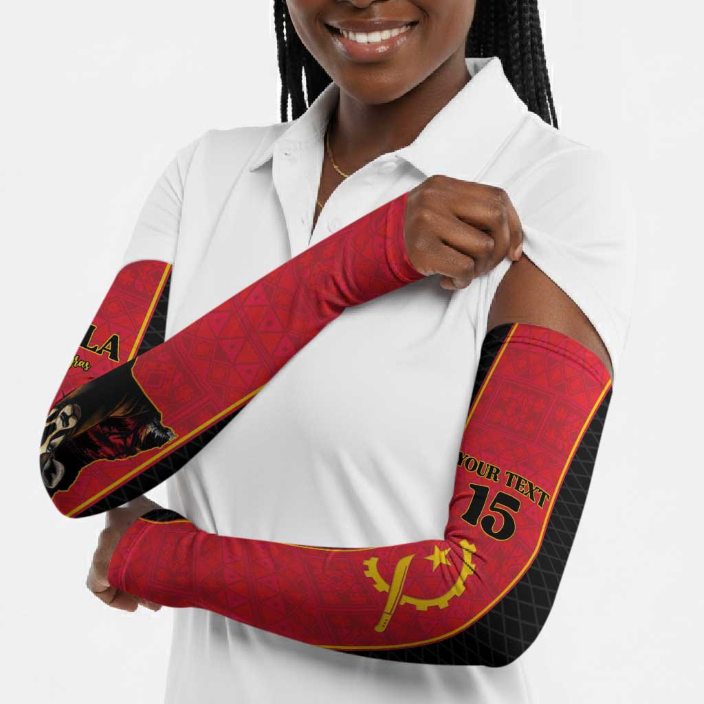 Custom Angola Football Arm Sleeves Come On Palancas Negras - African Pride