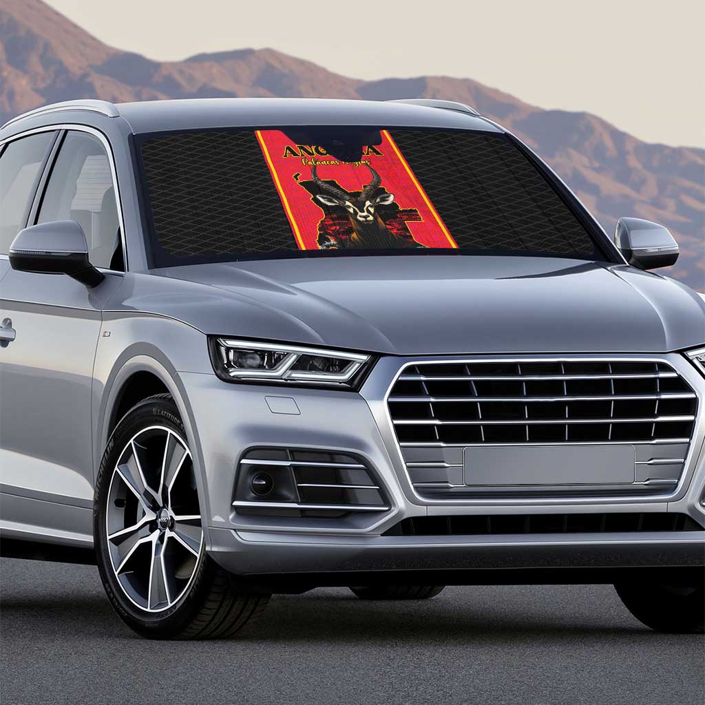 Angola Football Auto Sun Shade Come On Palancas Negras - African Pride