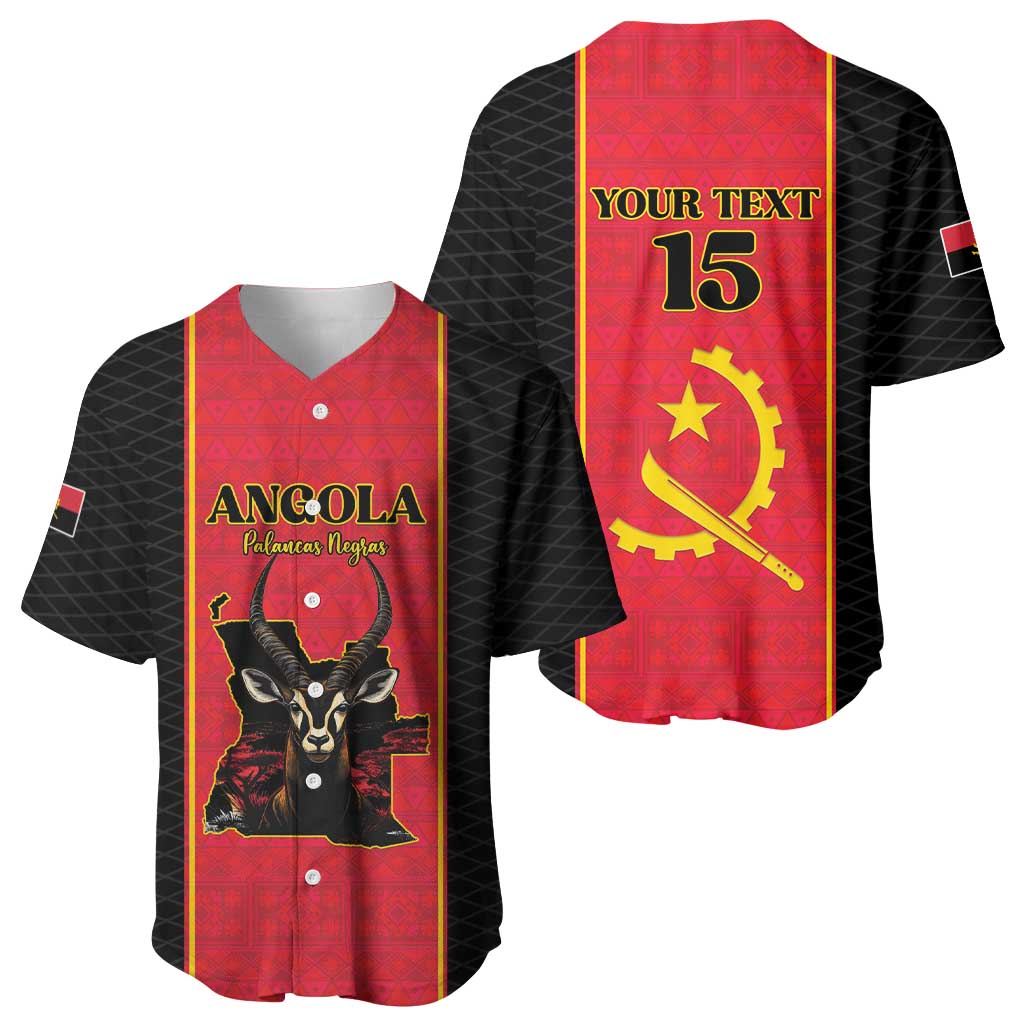 Custom Angola Football Baseball Jersey Come On Palancas Negras LT15