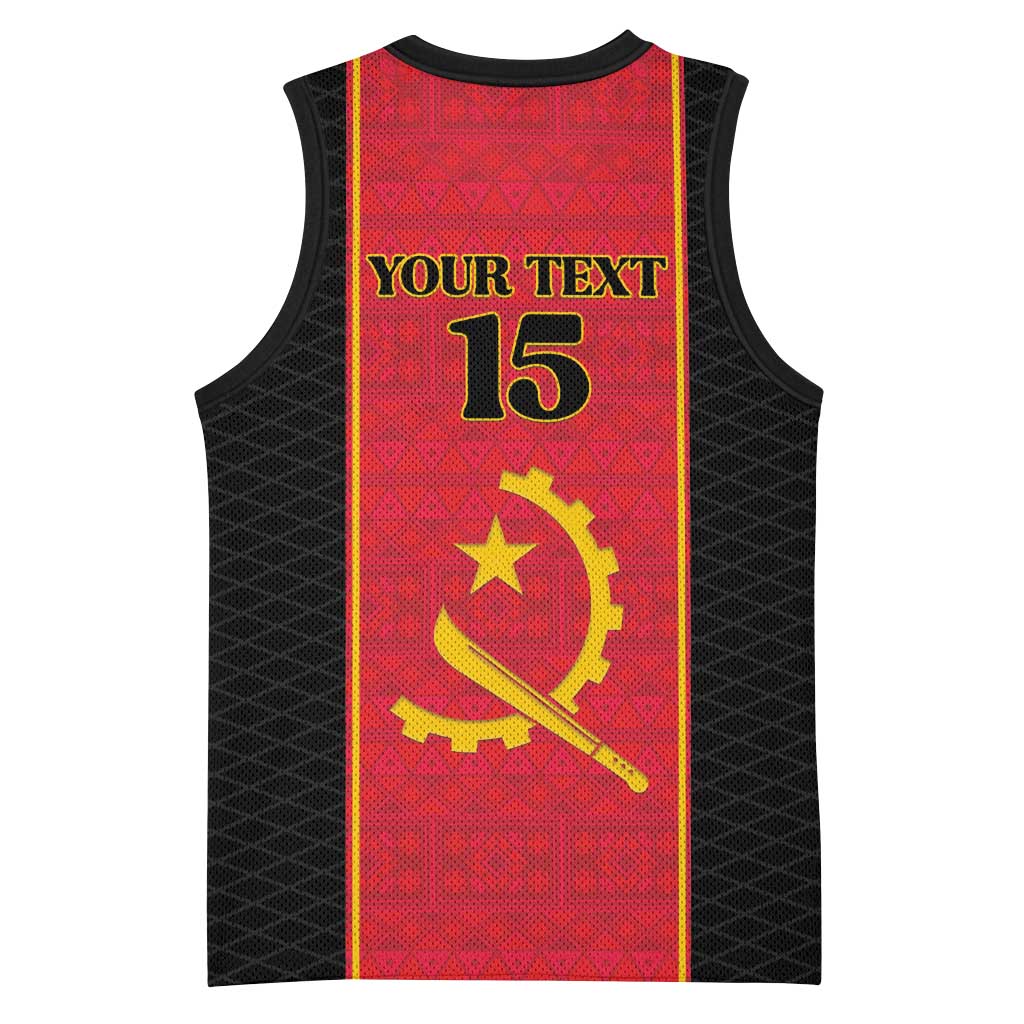 Custom Angola Football Basketball Jersey Come On Palancas Negras - African Pride