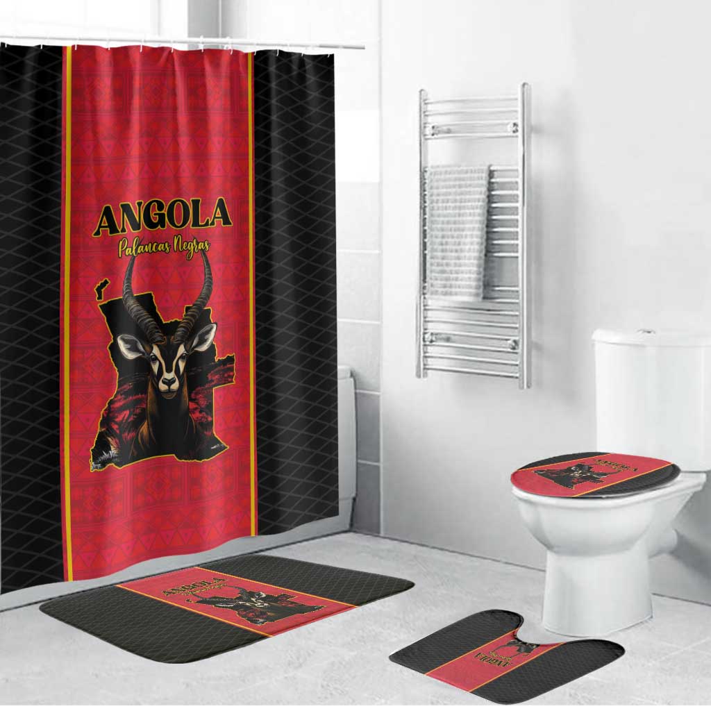 Angola Football Bathroom Set Come On Palancas Negras - African Pride
